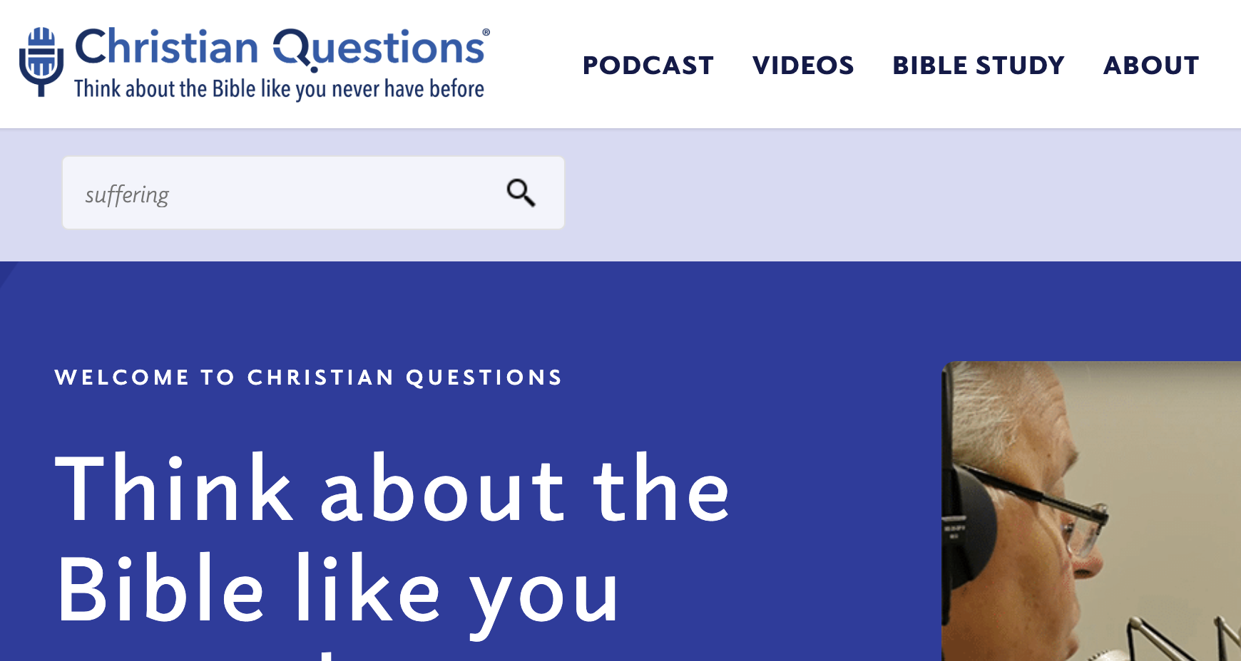 Christian Questions Website preview